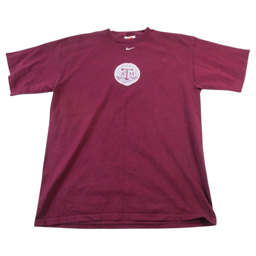 Texas A&M Aggies Shirt Mens Medium Burgundy Nike NCAA Football Sports Pullover